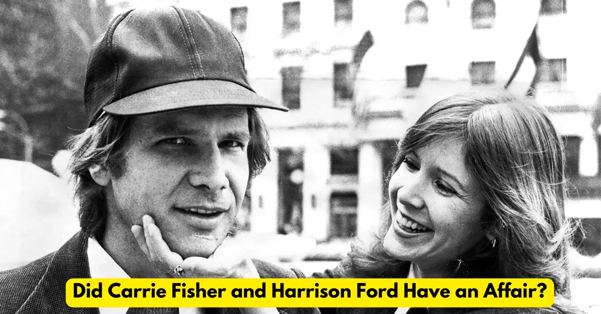 Carrie Fisher and Harrison Ford